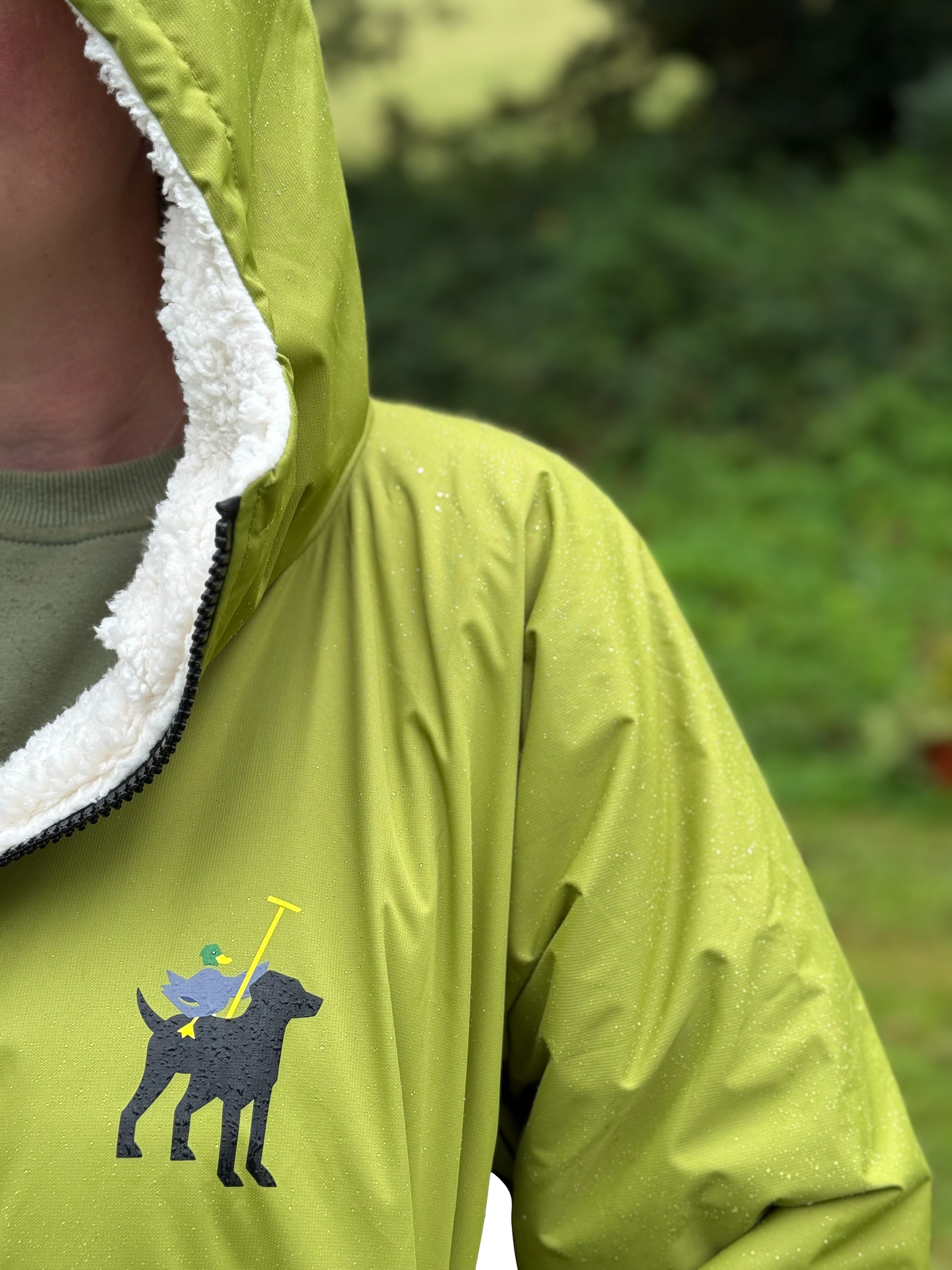 Apple Green | Hector and George Long Fleece Lined Coat