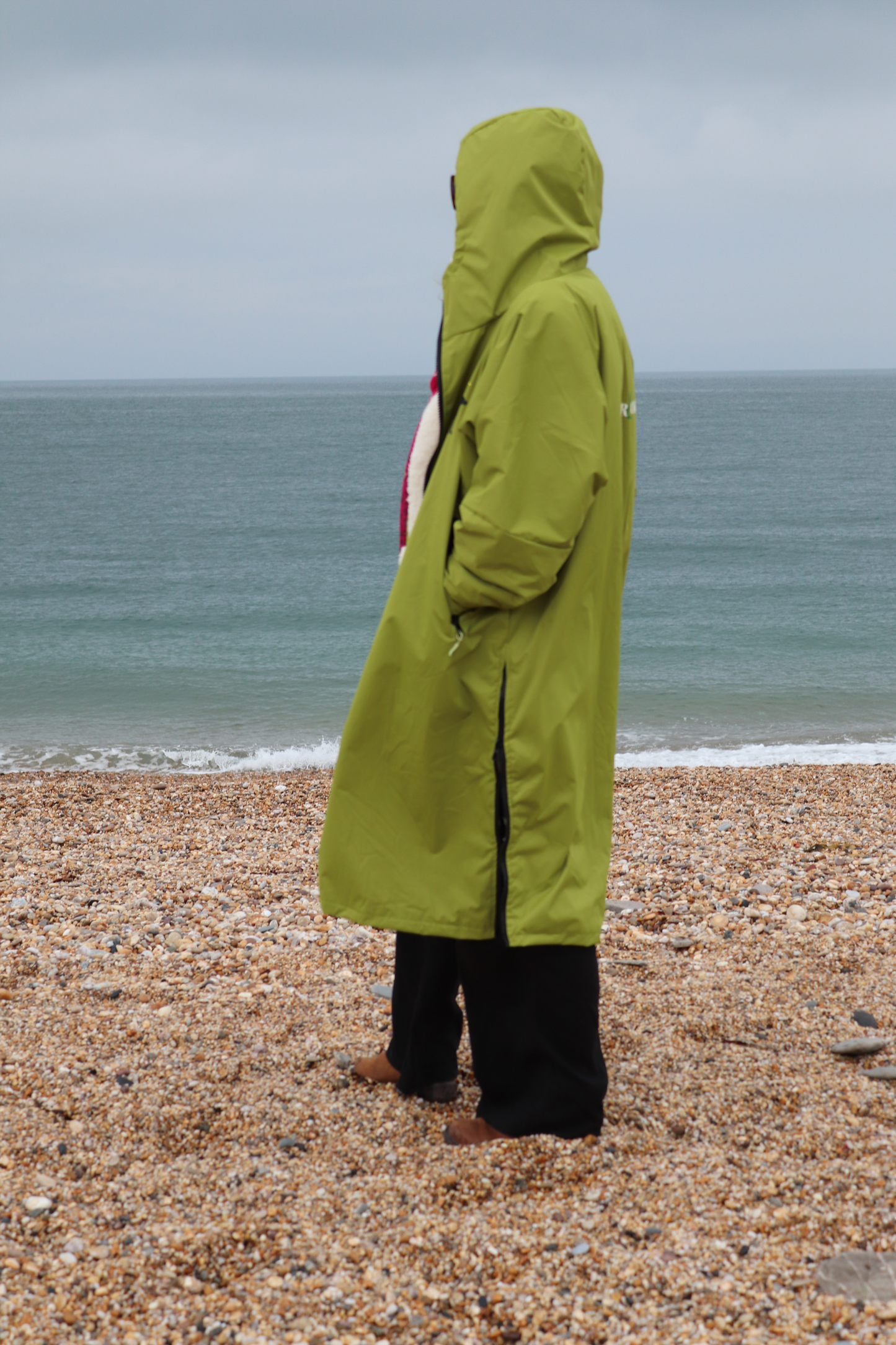 Apple Green | Hector and George Long Fleece Lined Coat