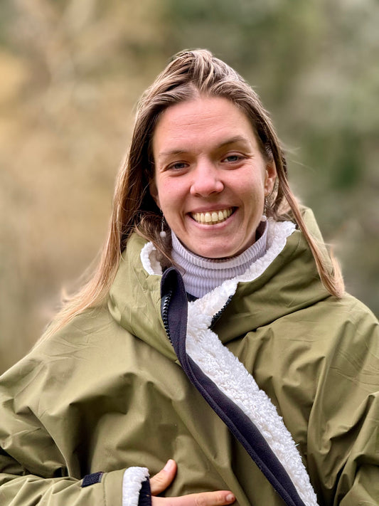 Forest Green Fleece lined coat from Hector and George